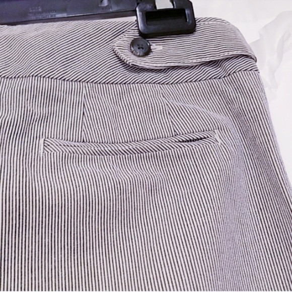 LOFT Marissa Wide Leg Pinstripe Trouser Size 4 - Picture 4 of 6